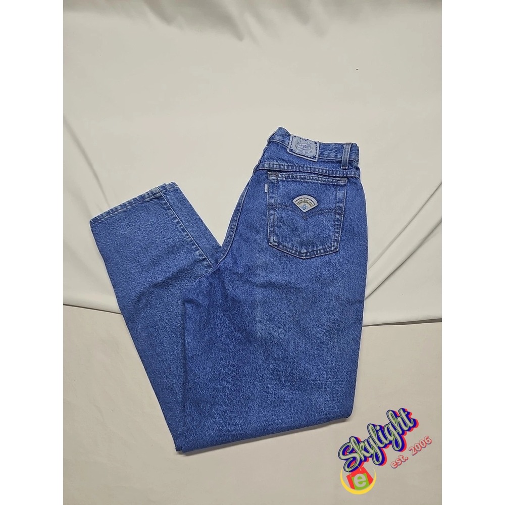 Levis Women Vintage 80s Blue Straight Leg Native Usa Mom Denim Jeans Sz 14 30x31